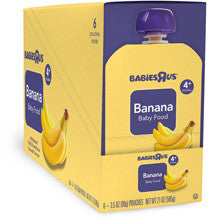 Babies R Us Stage 1 Banana Pouch 6-Pack