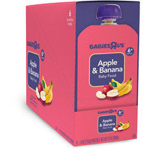 Babies R Us Stage 2 Apple Banana Pouch 6-Pack