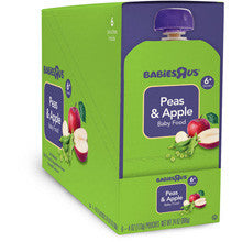 Babies R Us Stage 2 Peas Apple Pouch 6-Pack