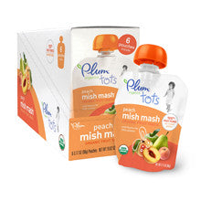 Plum Organics Fruit Snack Peach Mish Mash Pouch 6-Pack