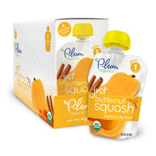 Plum Organics Just Veggies Butternut Squash with Cinnamon Pouch 6-Pack