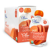 Plum Organics Just Veggies Sweet Potato Pouch 6-Pack