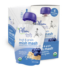 Plum Organics Mish Mash Blueberry Grain Pouch 6-Pack