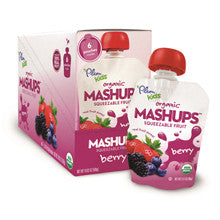 Plum Kids Organic Fruit Mashups Mixed Berry Pouch 6-Pack