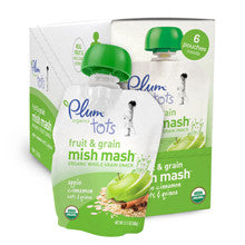 Plum Organics Mish Mash Apple Grain Pouch 6-Pack