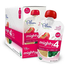 Plum Organics Plum Tots Mighty 4 Kale Strawberry Amaranth Greek Yogurt Pouch 6-Pack