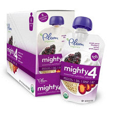 Plum Organics Plum Tots Mighty 4 Purple Acroot Berry Quinoa Greek Yogurt Pouch 6-Pack