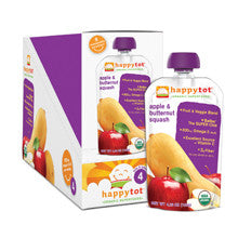 Happy Baby Happy Tot Organic Superfoods Pouch - Butternut Squash Apple Pouch- 8PK