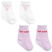 Silly Souls 2 Pack Hot Babe & Diva Socks