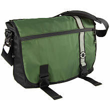 DadGear Messenger Diaper Bag - Green Retro Stripe