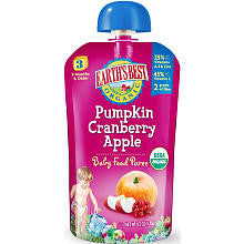 Earth's Best 3rd Food Puree Pumpkin Cranberry Apple