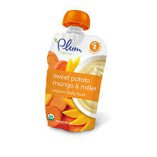 Plum Organics Second Blends Baby Food Fruit & Grain Sweet Potato Mango & Millet