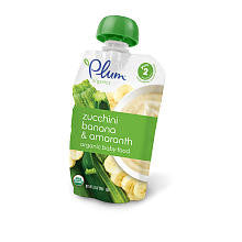 Plum Organics Second Blends Baby Food Fruit & Grain Zucchini Banana & Amaranth