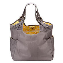 JP Lizzy Slate Citron Satchel Diaper Bag