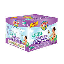 Earth's Best TenderCare Chlorine Free Sentive Baby Wipes - 384 Count