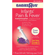 Babies R Us Infants' Grape Flavor Pain & Fever - 1 Ounce