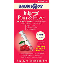 Babies R Us Infants' Cherry Flavor Pain & Fever - 1 Ounce