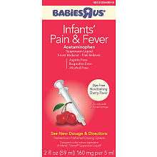 Babies R Us Infants' Dye-Free Cherry Flavor Pain & Fever - 2 Ounce