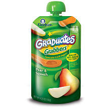 Gerber Graduates Grabbers Pear Squash