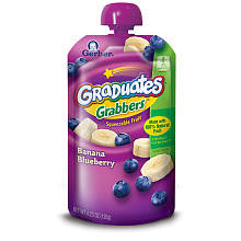 Gerber Graduates Grabbers  Banana Blueberry