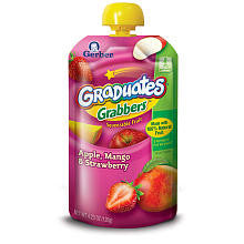 Gerber Graduates Grabbers Apple Mango Strawberry