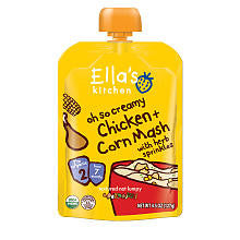 Ella's Kitchen Stage 2 Oh So Creamy Chicken 'n' Corn Mash with Herb Sprinkles - 4.5 Ounce