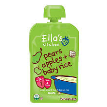 Ella's Kitchen Stage 1 Pears Apples & Baby Rice - 3.5 Ounce