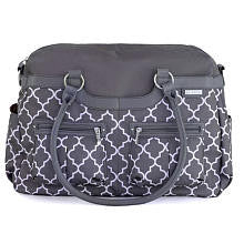 JJ Cole Canvas Satchel Diaper Bag - Stone Arbor