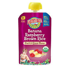 Earth's Best Fruit & Grain Banana Raspberry Pouch