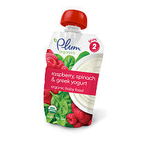 Plum Organics Stage 2 Greek Yogurt Rasberry Spinach