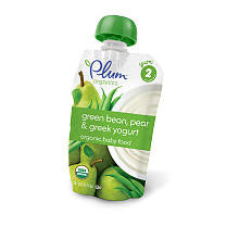 Plum Organics Stage 2 Greek Yogurt Green Bean Pear