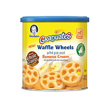 Gerber Graduates Waffle Wheels Banana Cream