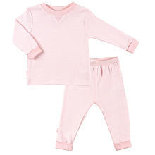 Kushies Everyday Layette 2 Piece Set - Pink Stripe