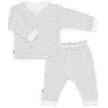 Kushies Everyday Layette 2 Piece Set - White Dots