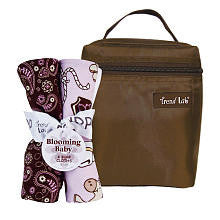 Trend Lab Rodeo Princess Bottle Bag and Burp Cloth Set