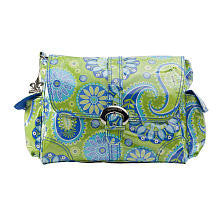 Kalencom Gypsy Laminated Diaper Bag - Paisley Green