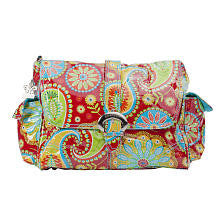 Kalencom Gypsy Laminated Diaper Bag - Paisley Red