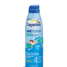 Coppertone Wet 'N Clear Continuous Spray Sunscreen SPF 45 - 6 Ounces