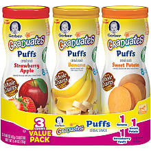 Gerber Graduates Puff Variety 3-Pack