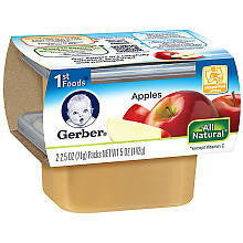 Gerber 1st Foods NatureSelect Apples 2-Pack - 2.5 Ounce