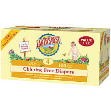 Earth's Best TenderCare Chlorine Free Size 4 Diaper Bulk Pack - 100 Count