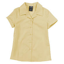 French Toast Girls Short Sleeve Pointy-Collar Blouse