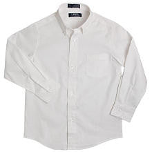 French Toast Long Sleeve Oxford Shirt - White