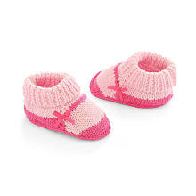 Carter's Girls Mary Jane Booties - Bright Pink (Newborn)