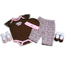 Baby Essentials 5 Piece Layette Set - I Love Dad (3-6 Months)