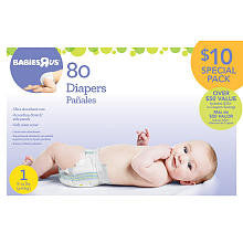 Babies R Us Ultra Absorbent Size 1 Diapers - 80 Count