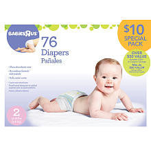 Babies R Us Ultra Absorbent Diapers Size 2 - 76Ct