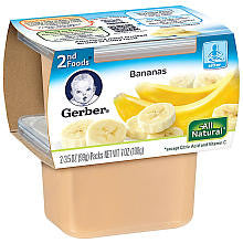 Gerber NatureSelect 2nd Foods Fruits Bananas 2-Pack