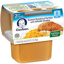 Gerber NatureSelect 2nd Foods Nutritious Dinners Sweet Potato & Turkey 2-Pack