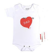 Silly Souls Neutral I Love Dad Bodysuit